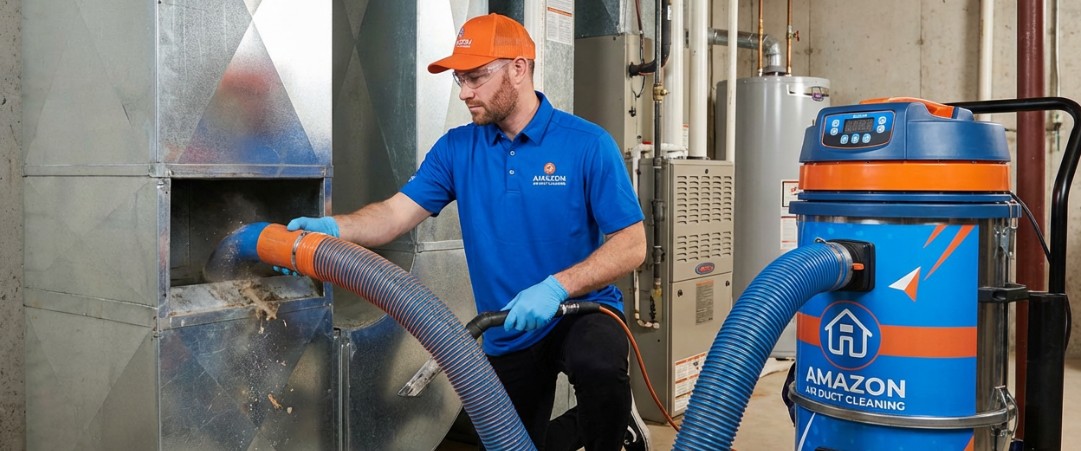 Dirty Air Ducts Before Professional Cleaning Paramus